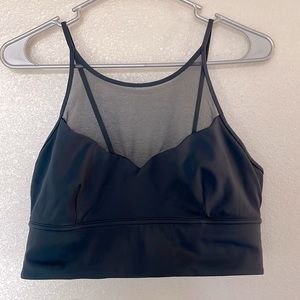 Lululemon Size 10 Adore Your Core Navy Blue Mesh Sports Bra